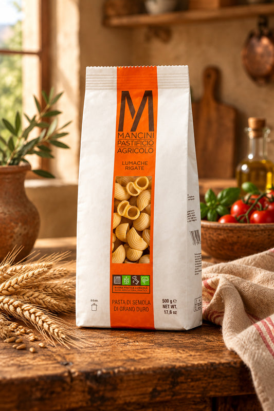 Pasta Mancini Lumache Rigate 500 Grammi