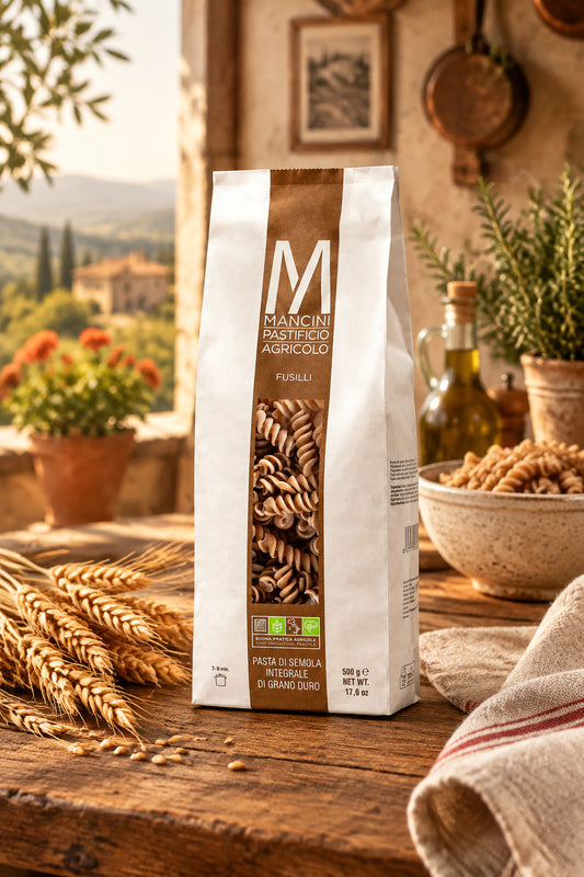 Pasta Mancini Integrale Fusilli 500 Grammi