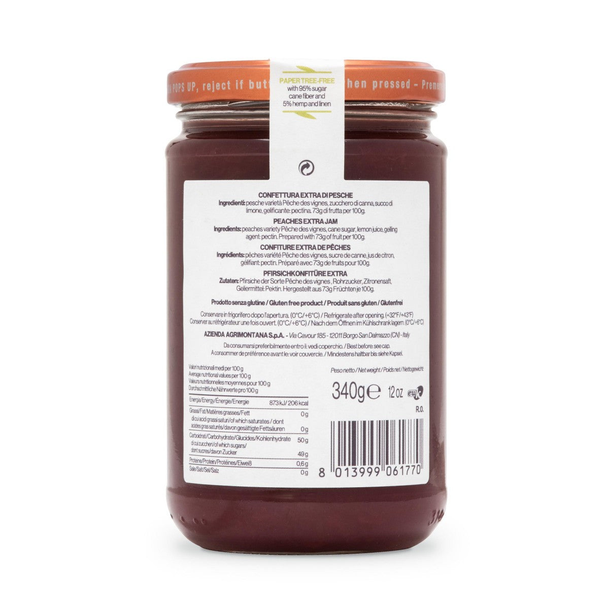 Confettura Pêche des vignes 330 Grammi