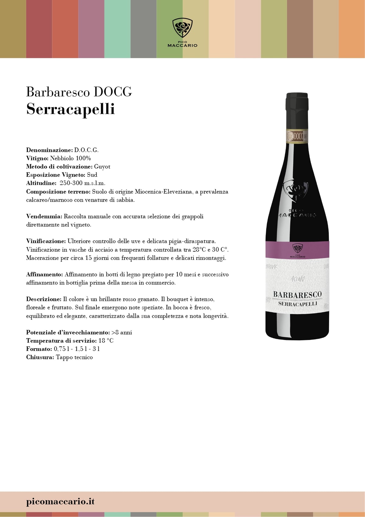 Barbaresco Serracapelli Docg - Pico Maccario