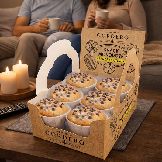 Muffin Vaniglia Gocce di Ciccolato Monodose Gluten Free