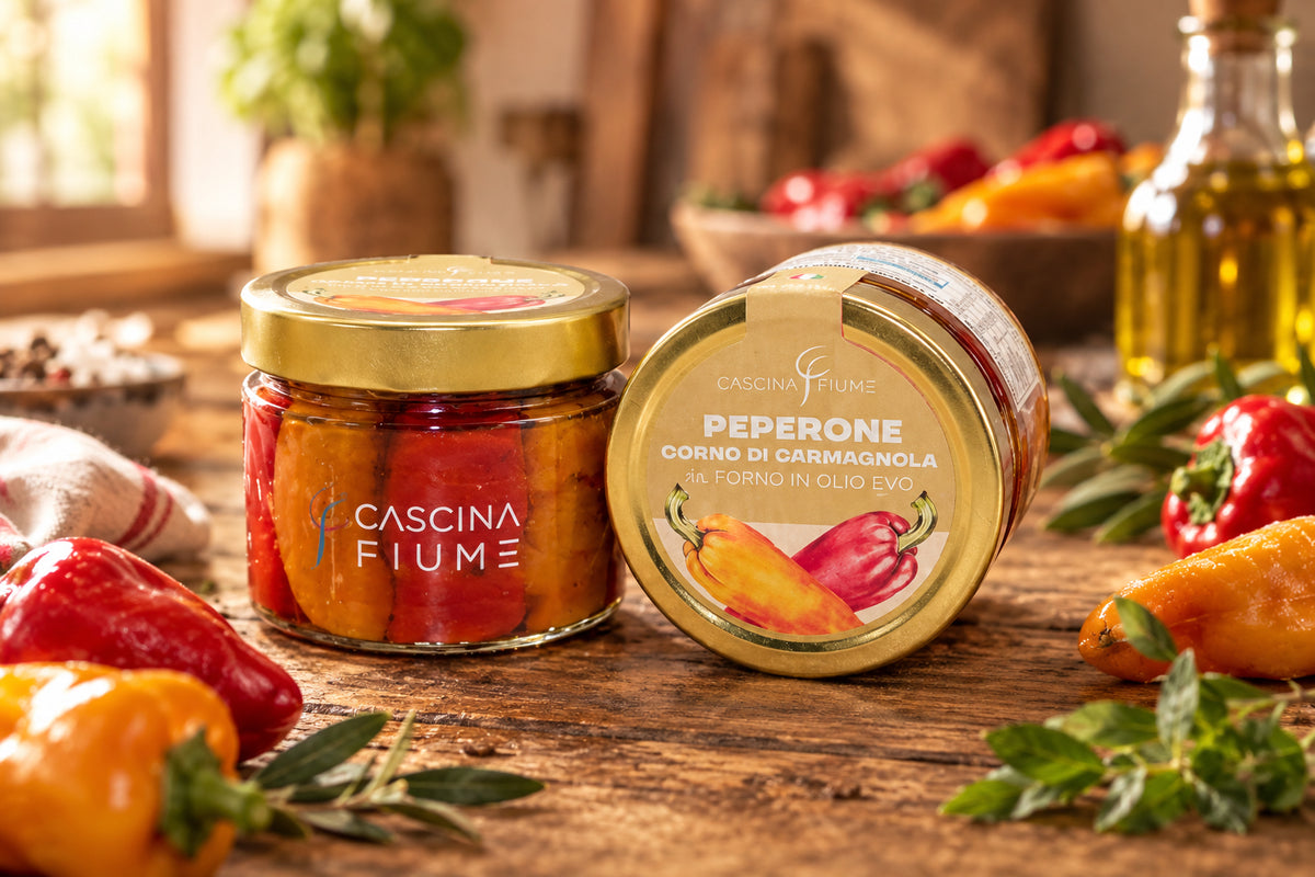 Peperoni Corno di Carmagnola cotti al forno 260 Grammi