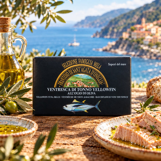 Ventresca di tonno Yellofin in olio di oliva 111 Grammi