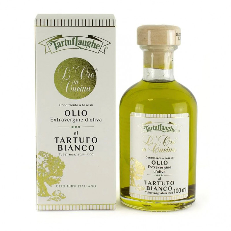 Condimento a base di Olio Evo e Fettine di Tartufo Bianco 100ml