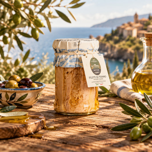 Filetti di tonno yellowfin in olio di oliva 300 Grammi