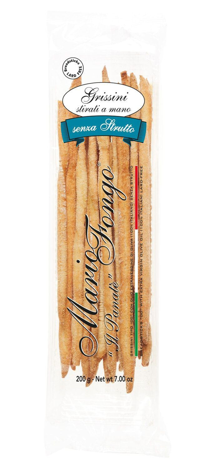 Grissini Stirati a Mano Senza Strutto 200 Grammi