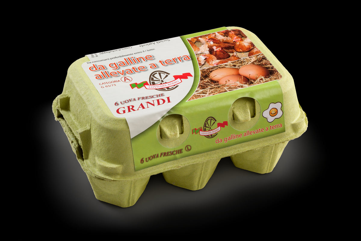 Uova Medie Allevate a Terra 6 Pezzi