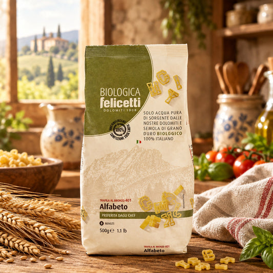Pasta Alfabeto Biologici Felicetti 500 Grammi