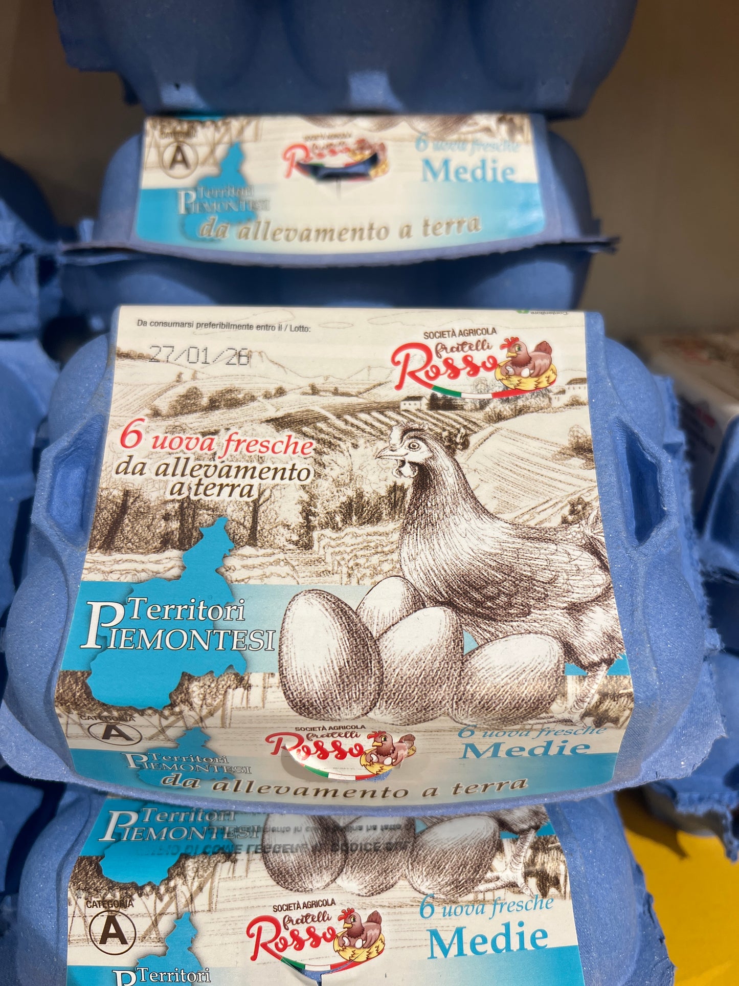 Uova Medie Allevate a Terra 6 Pezzi