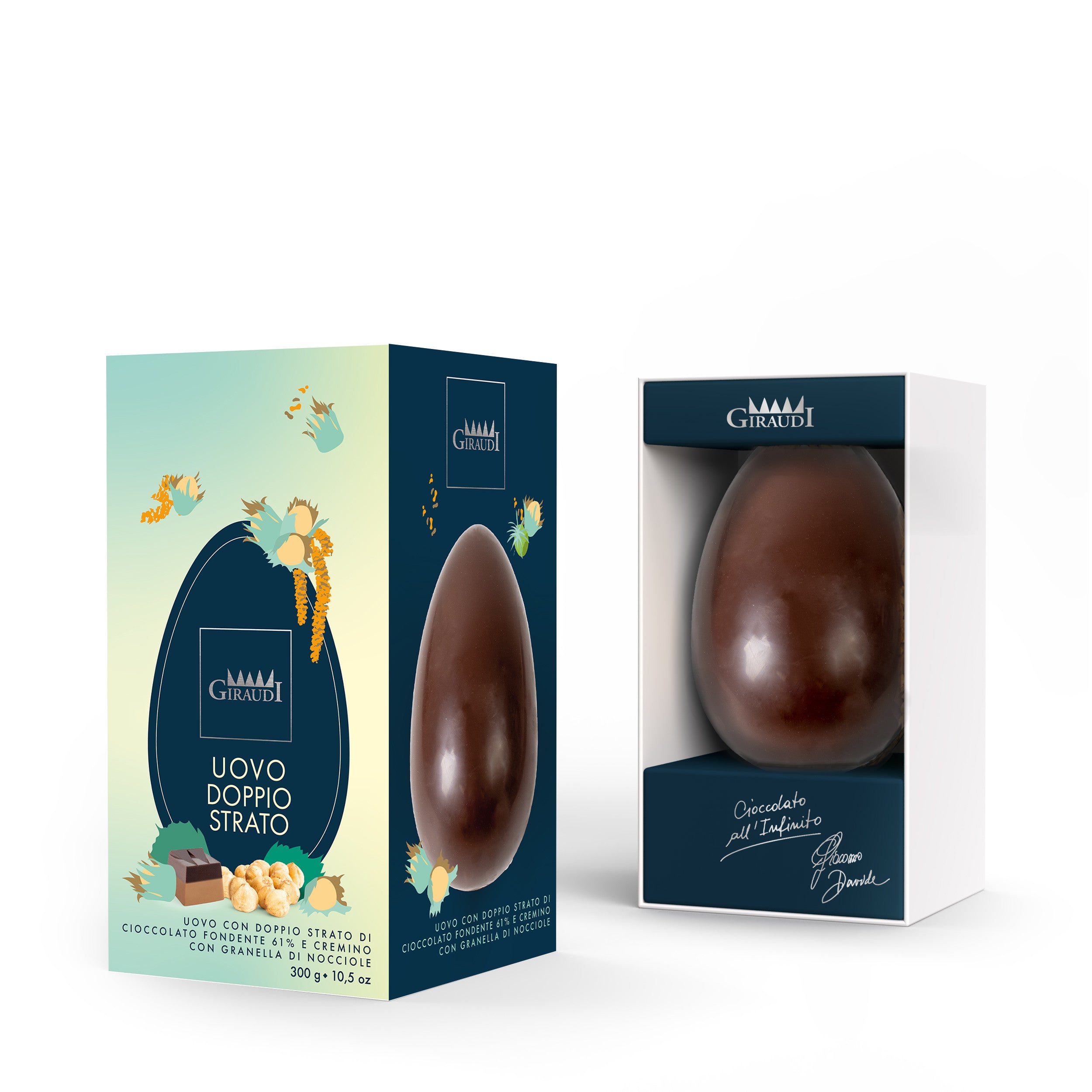 Uovo di Pasqua “Doppio strato” in cofanetto 300 Grammi