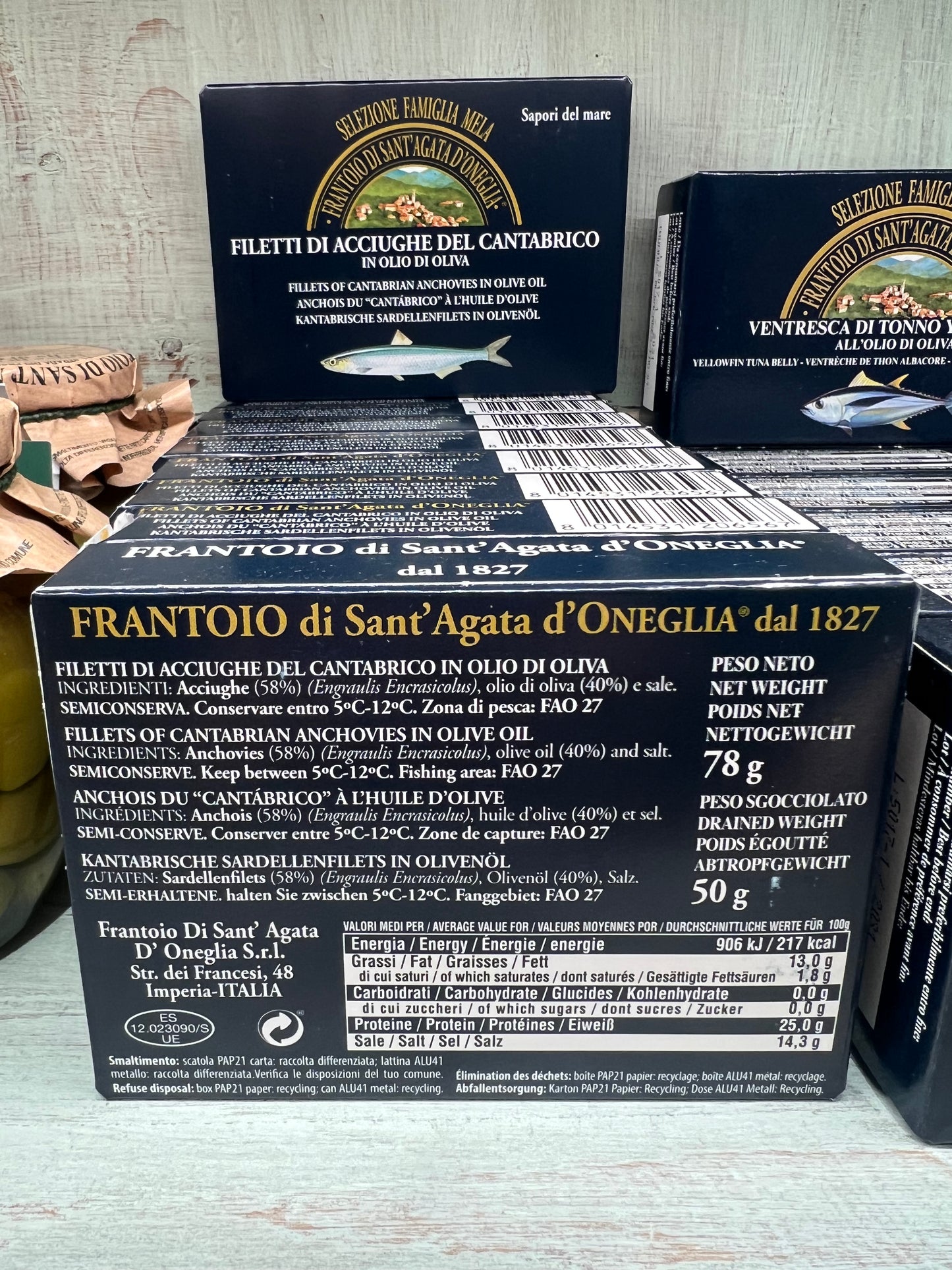 Filetti di Acciughe del Cantabrico in Latta 78 Grammi