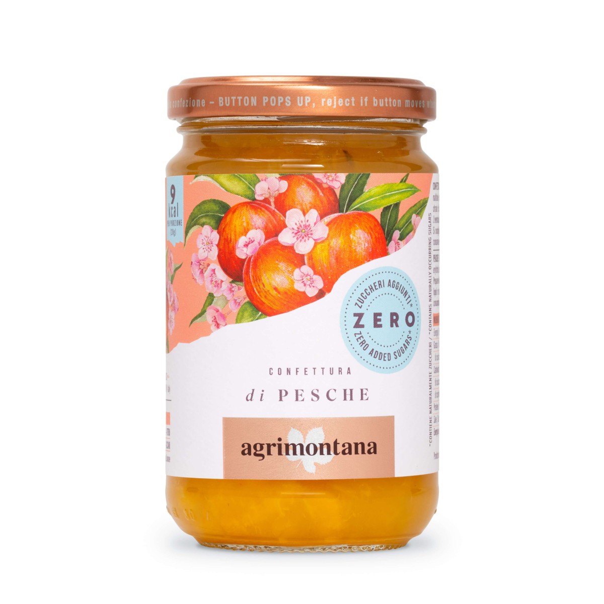 Confettura di Pesche  "Zero Zuccheri" 290 Grammi