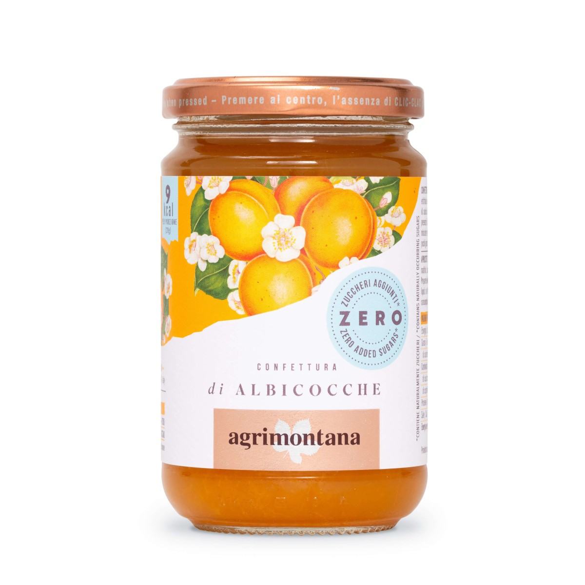 Confettura di Albicocche  "Zero Zuccheri" 290 Grammi