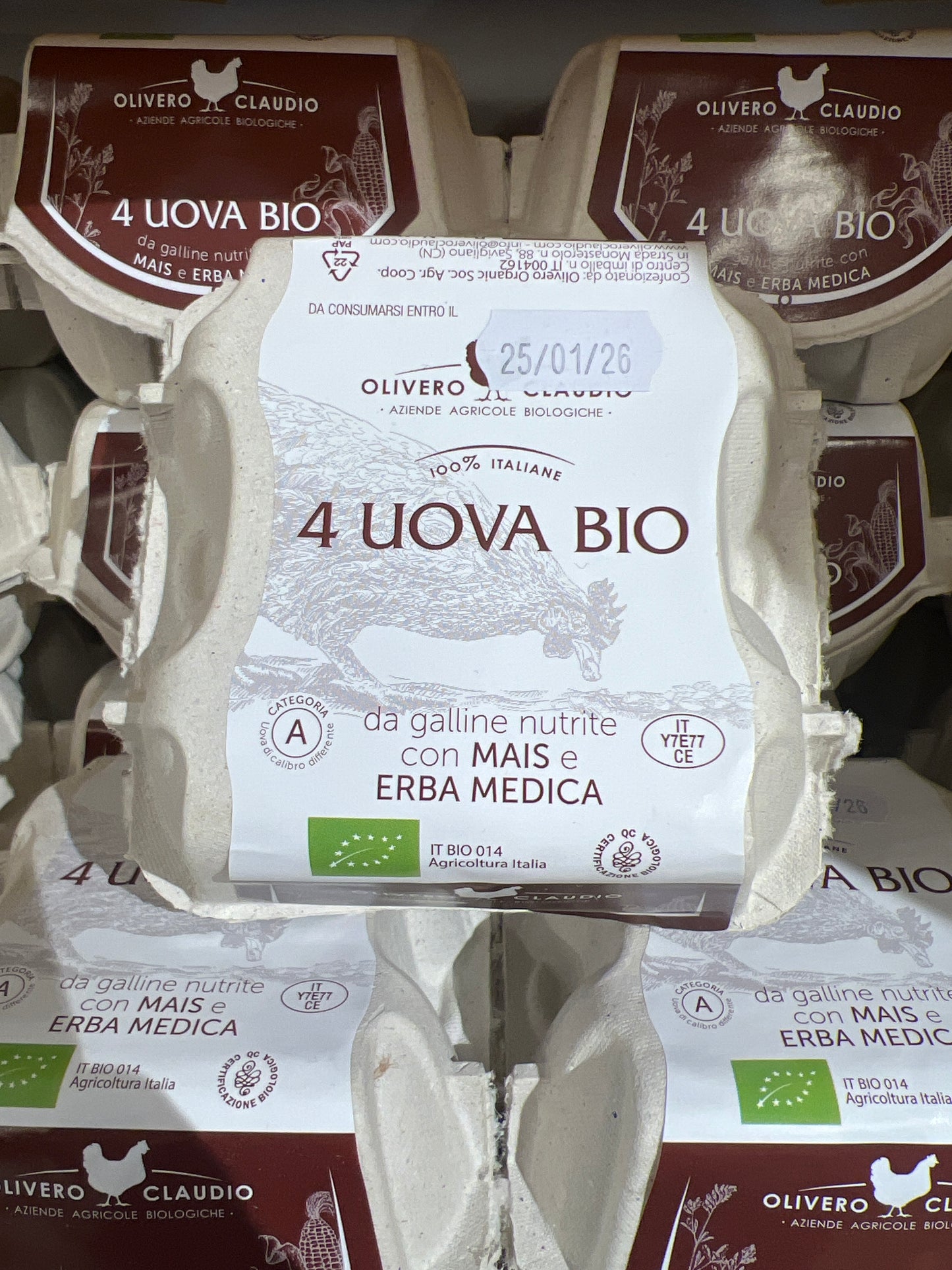 Organic Eggs 4 Pieces - Olivero Claudio