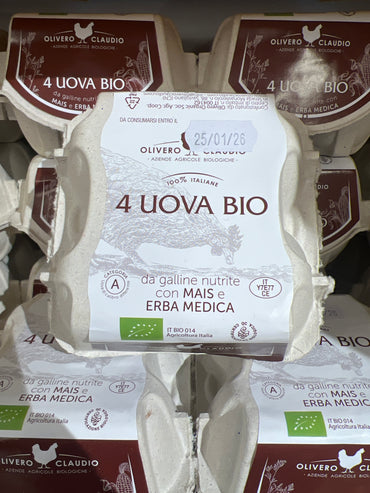 Organic Eggs 4 Pieces - Olivero Claudio