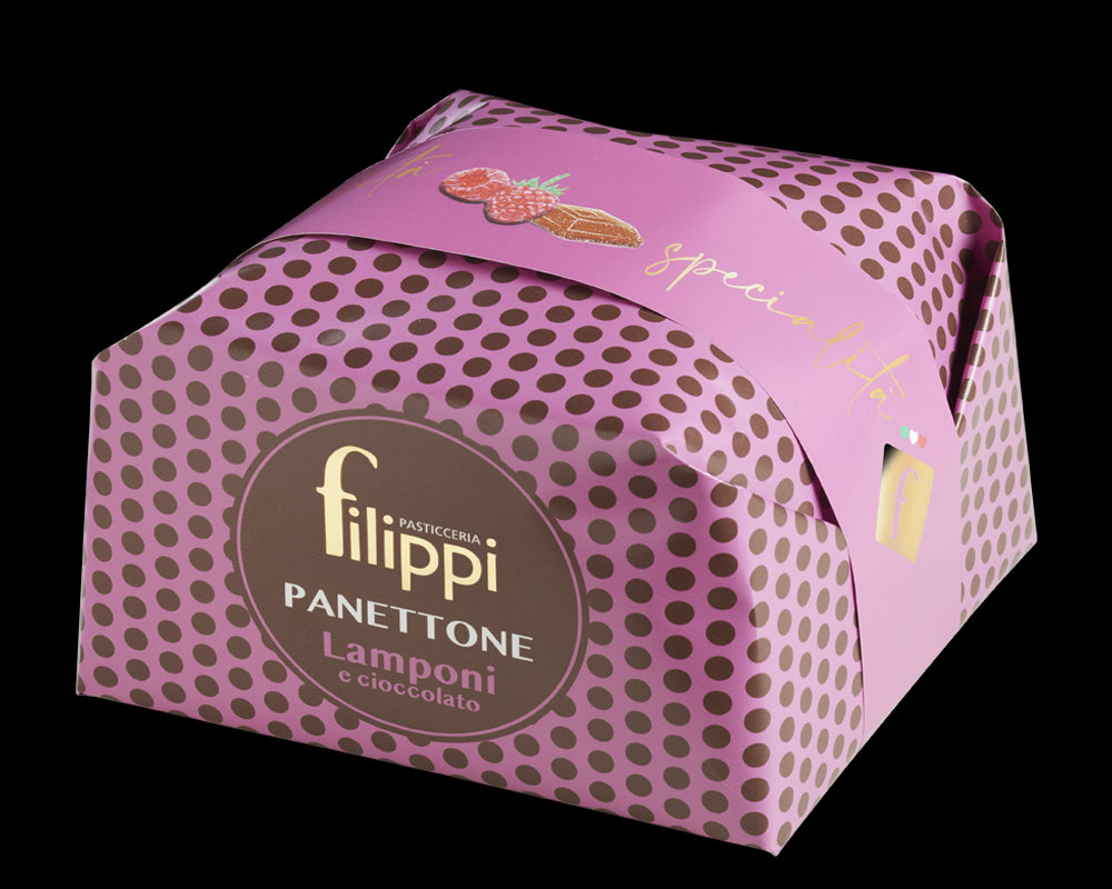 Panettone Lamponi e Cioccolato 500 Grammi