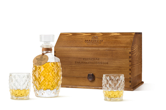 Decanter Gocce d’Autore con grappa di Dolcetto Riserva 13 anni