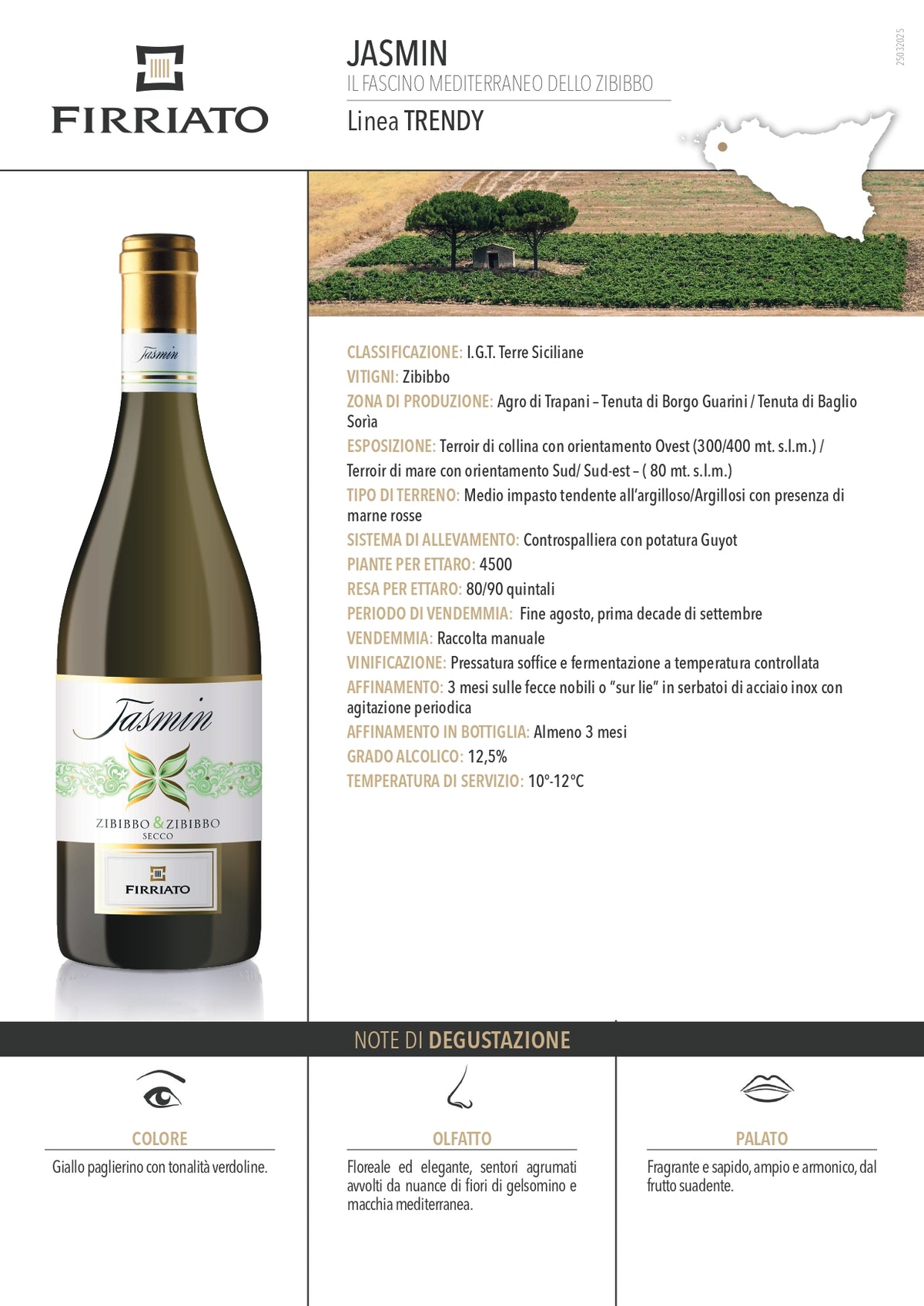 Jasmin Zibibbo IGT Terre Siciliane - Firriato