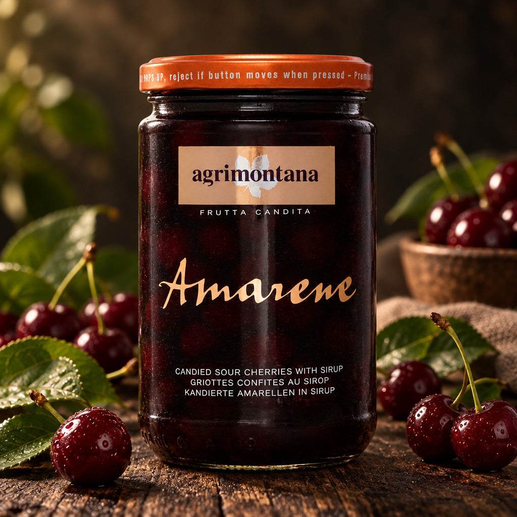 Amarene candite sotto sciroppo 390 Grammi