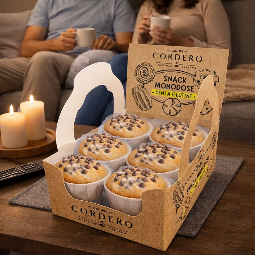 Muffin Vaniglia Gocce di Ciccolato Monodose Gluten Free