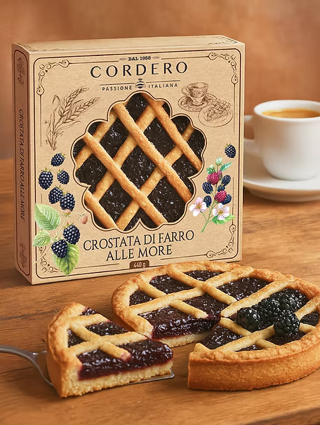 Crostata di Farro alle More 440 Grammi