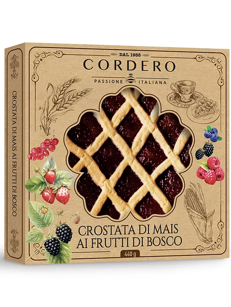 Crostata di Mais ai Frutti di Bosco 440 Grammi
