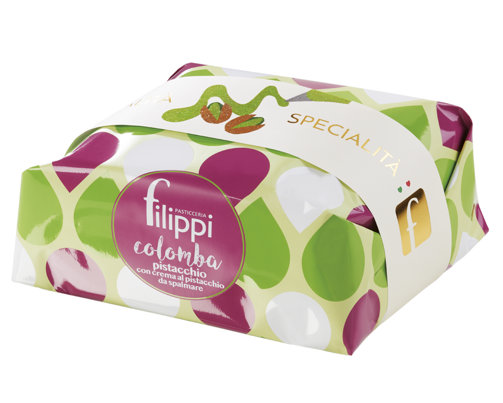 Colomba al Pistacchio con Crema al Pistacchio da spalmare 750 Grammi