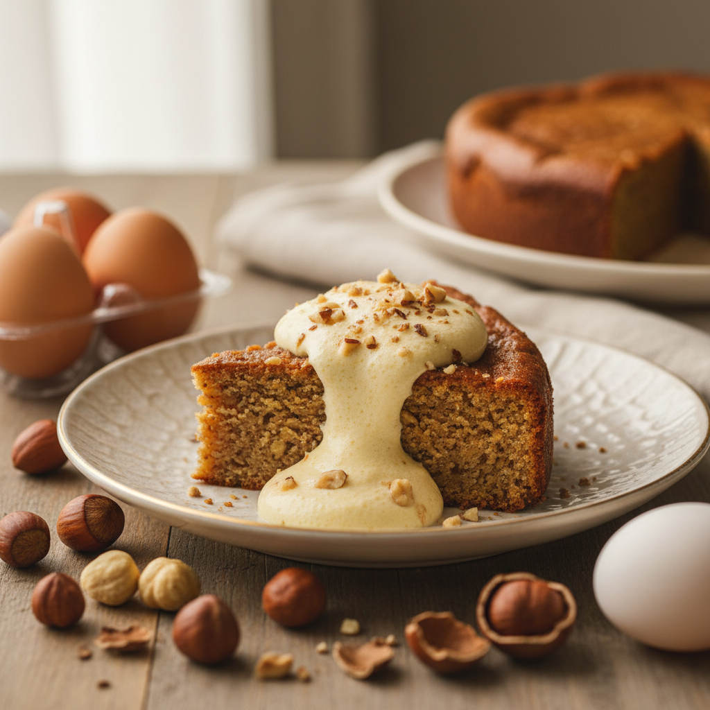 Torta di Nocciole con zabajone