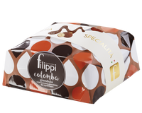Colomba Gianduja e Arance con crema da spalmare 750 Grammi